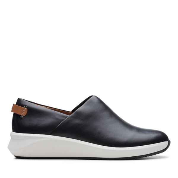 Clarks Womens Un Rio Rise Trainers Black | CA-1504938